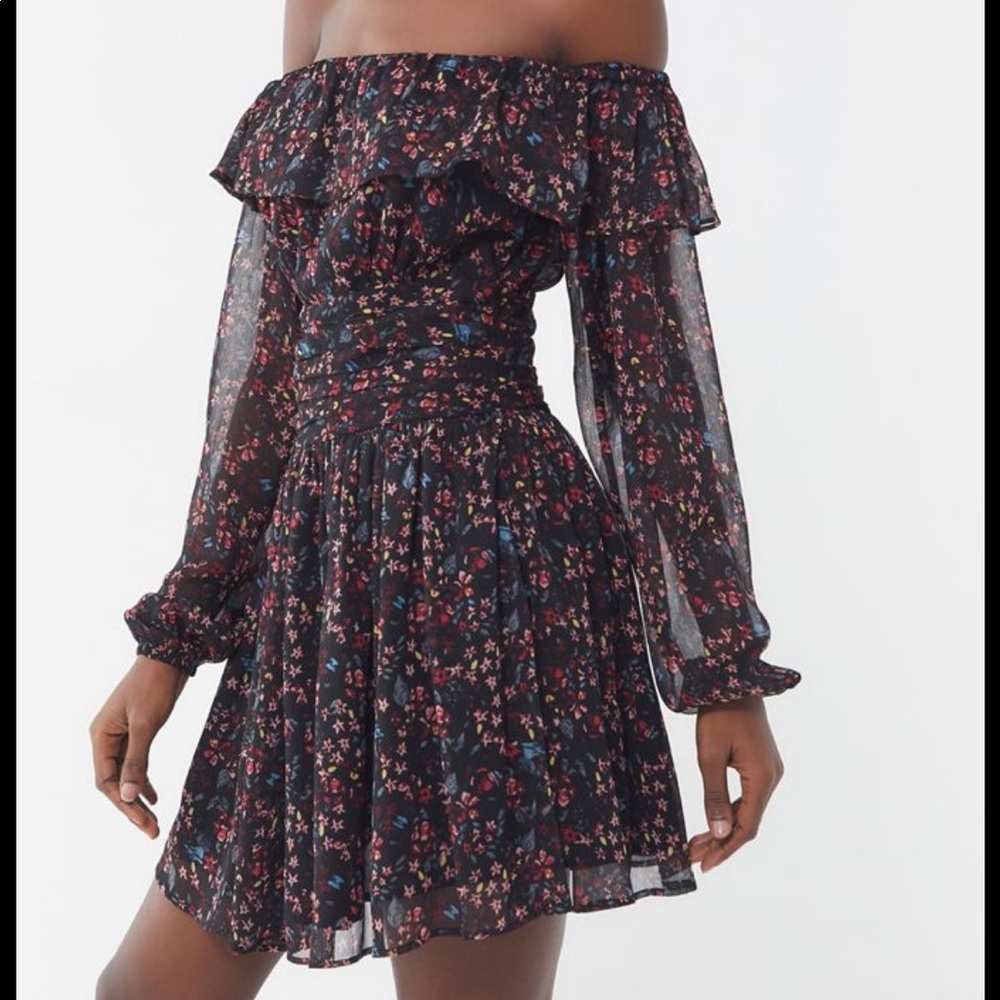 Brand new off the shoulder floral mini dress